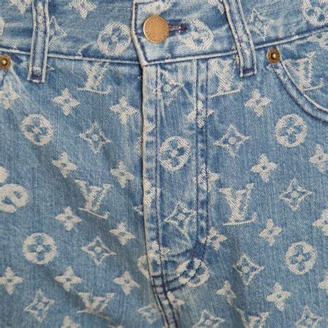 louis vuitton monogram denim jeans.